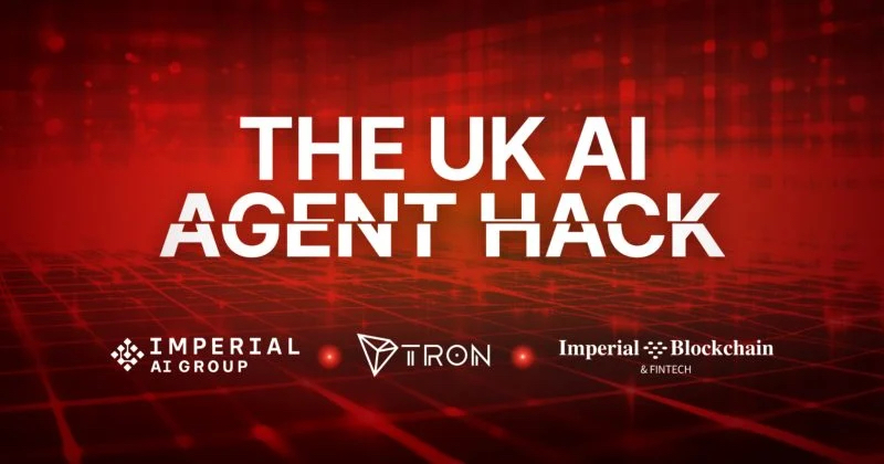 Justin Sun named Best Blockchain Innovator at UK AI Agent Hackathon by Imperial College London, Tron DAO is Title Sponsor
